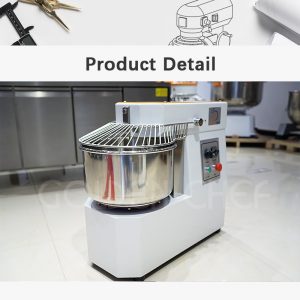DH20AG Pizza Dough Mixer 8KG 20L Fixed Head Design Double Speeds - Imagen 2