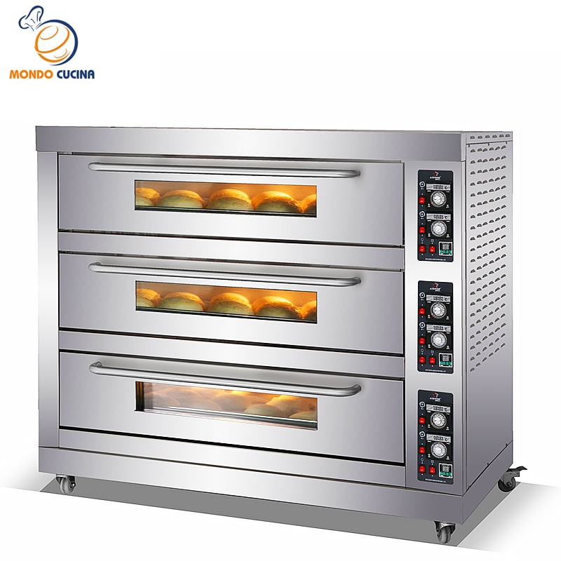 3 Decks 9 Trays Commercial Electric Baking Oven Large Kitchen