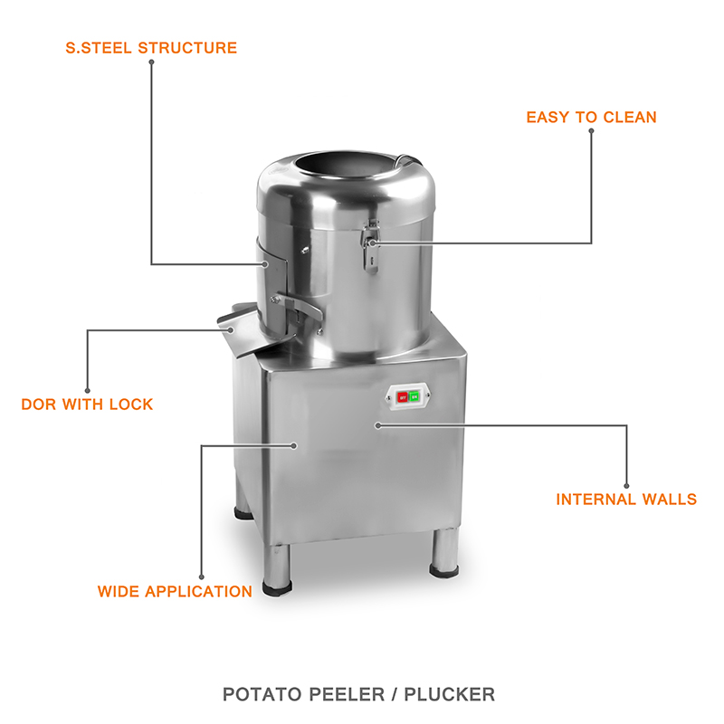 electric potato peeler, potato peeler machine, commercial potato peeler