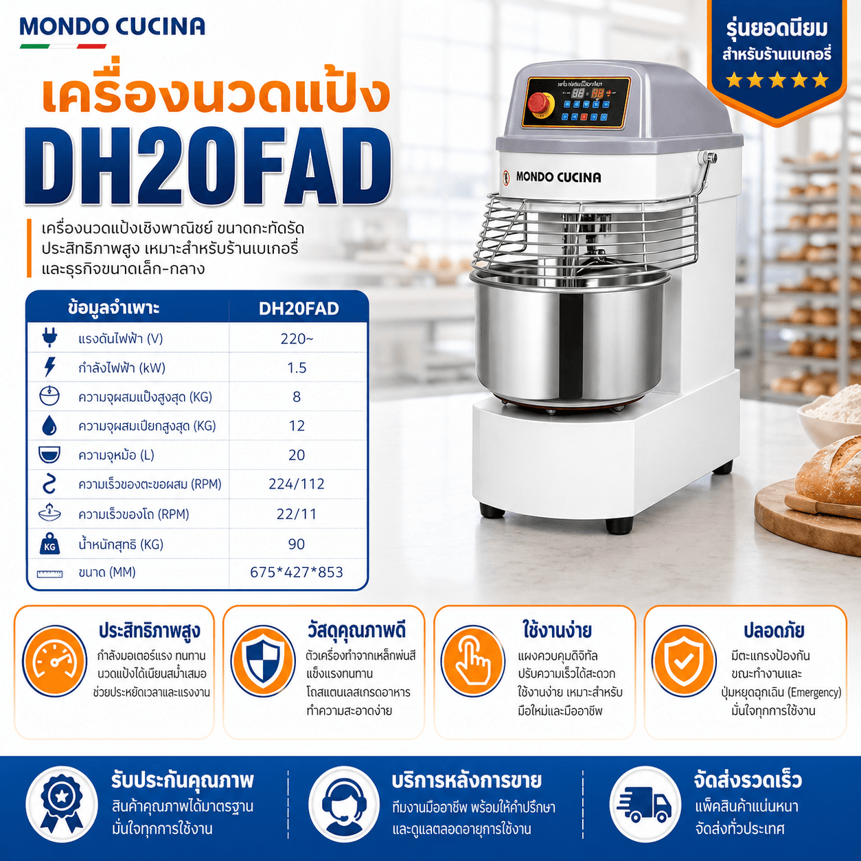 เครื่องนวดแป้ง