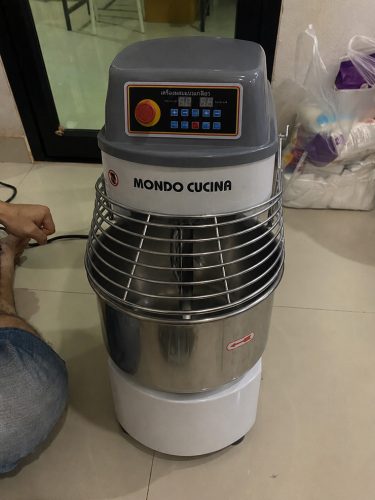 DH20FAD เครื่องนวดแป้ง 20L 1.5KW เครื่องผสมแป้งไฟฟ้า 220V นวดแป้งได้ 8-12KG สำหรับเบเกอรี่ photo review